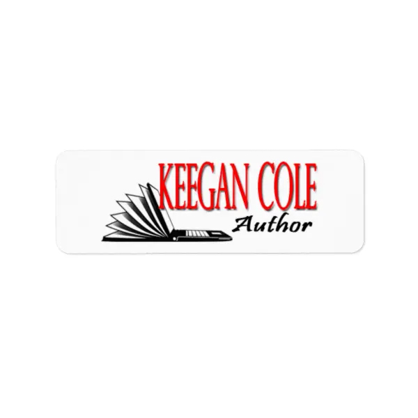 Keegan Cole Author .75"x2.25" Sticker